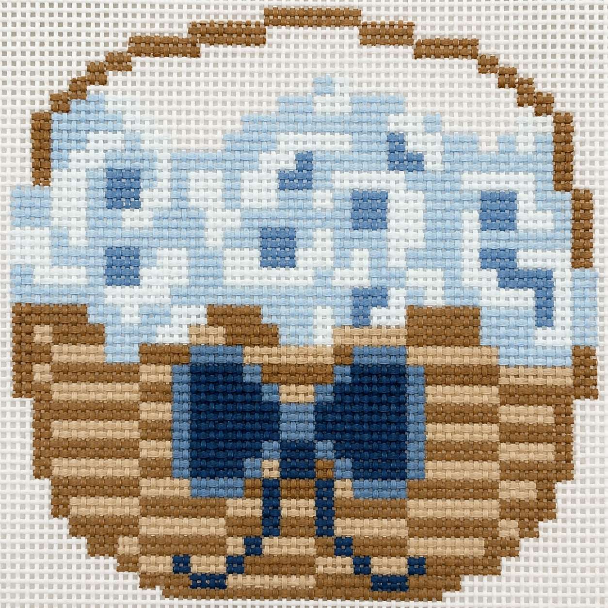 Hydrangea basket mini canvas