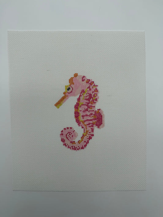 Preppy Seahorse Canvas