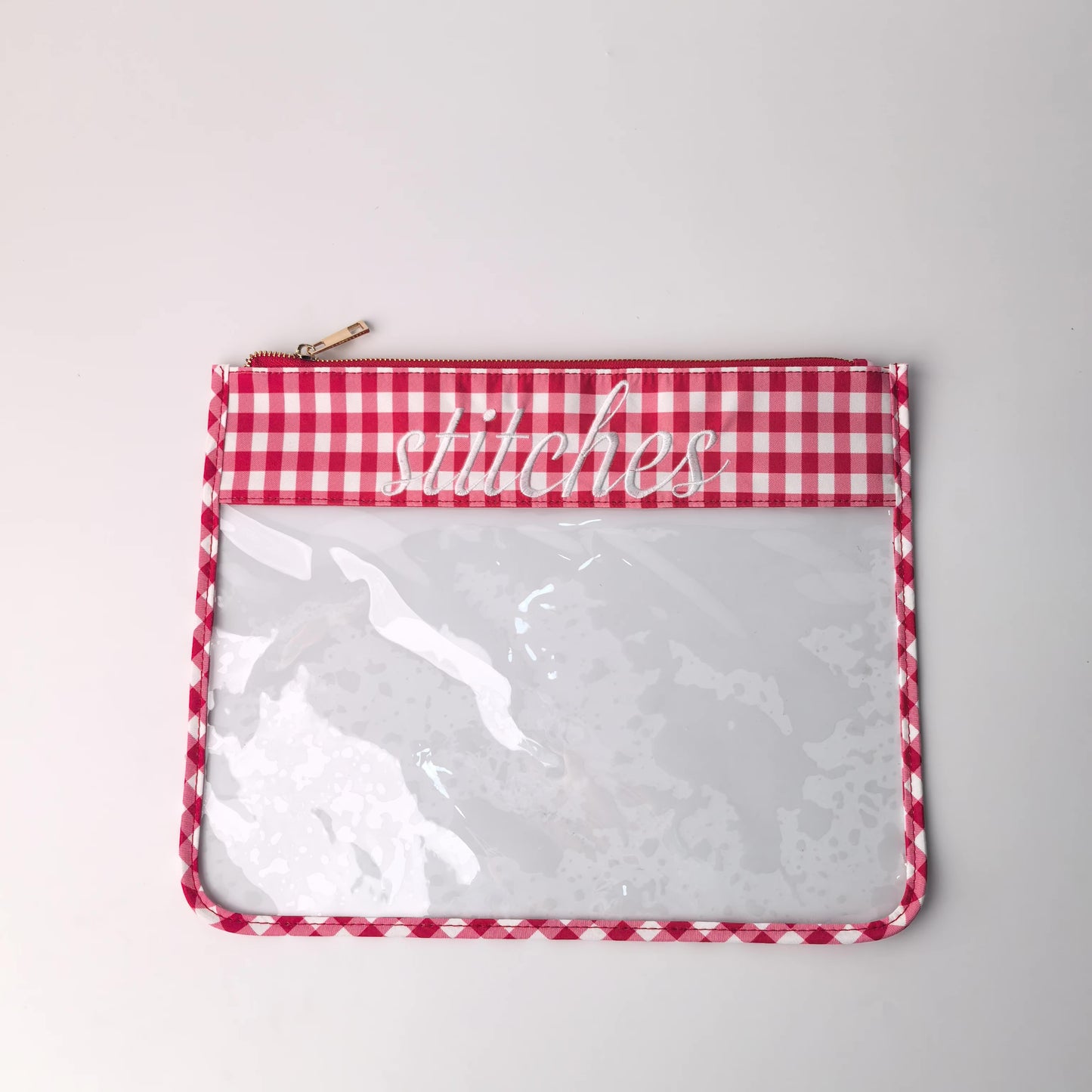 Red Gingham project bag - Preorder