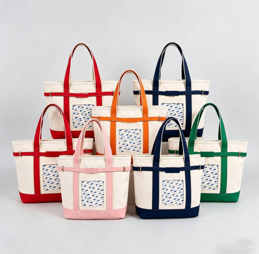 Navy Self finishing tote -PREORDER