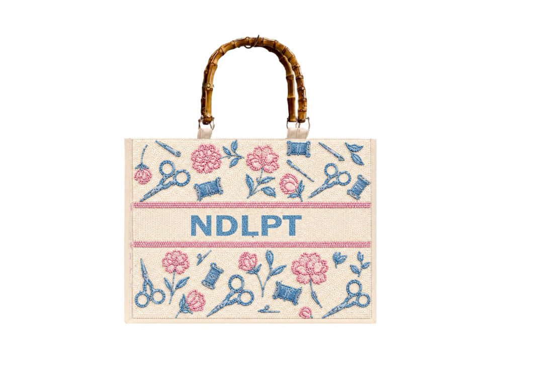 Beaded Neddlepoint Tote - PREORDER