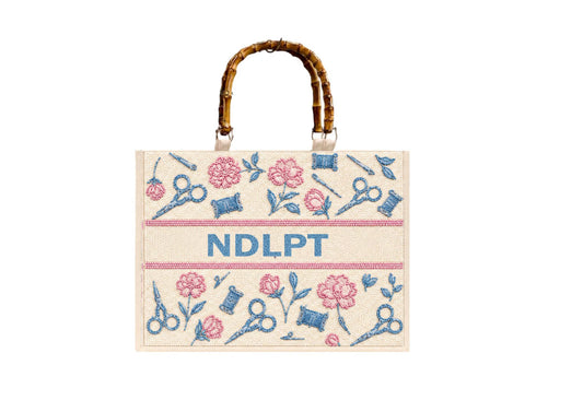 Beaded Neddlepoint Tote - PREORDER