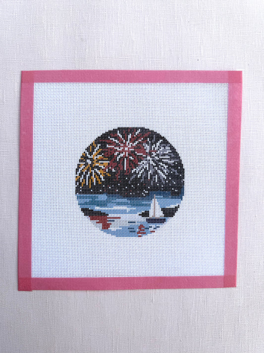 Sail boat Round - printed