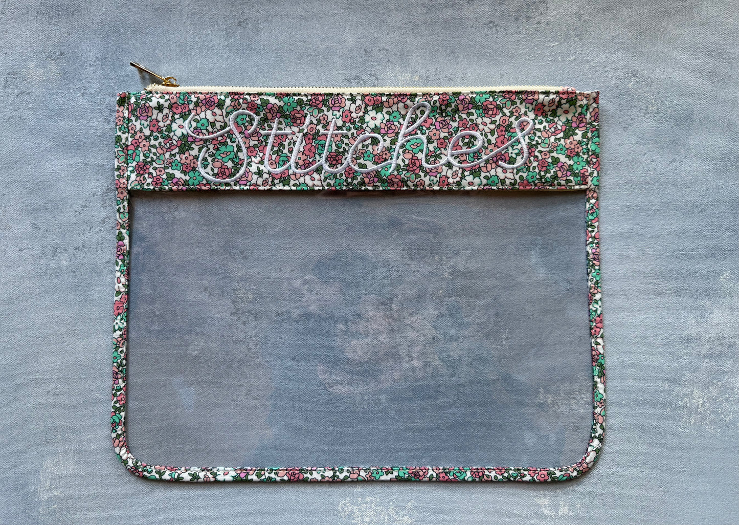 Floral Stitch Project Pouch