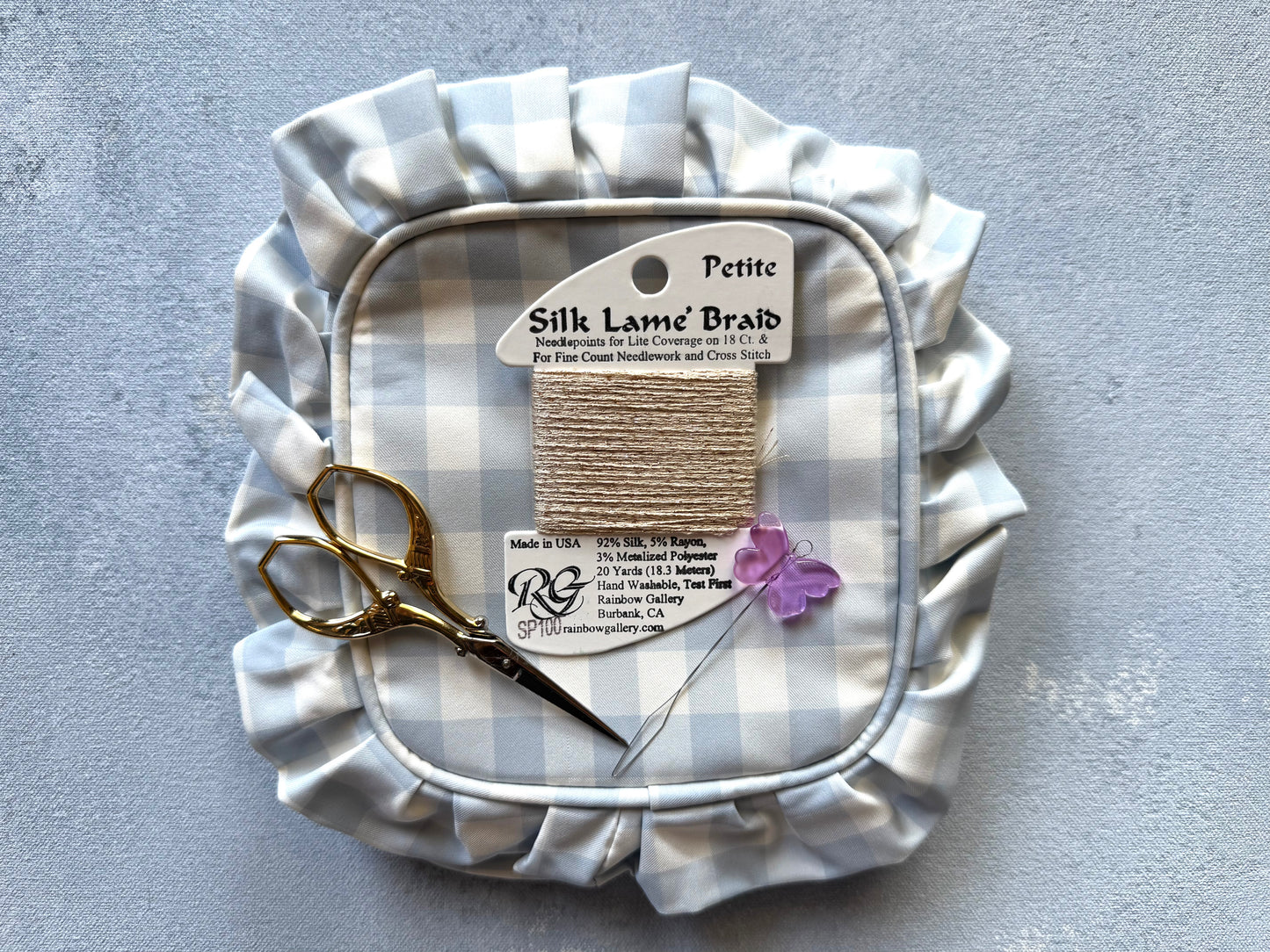 Preppy Check Stitch Pouch