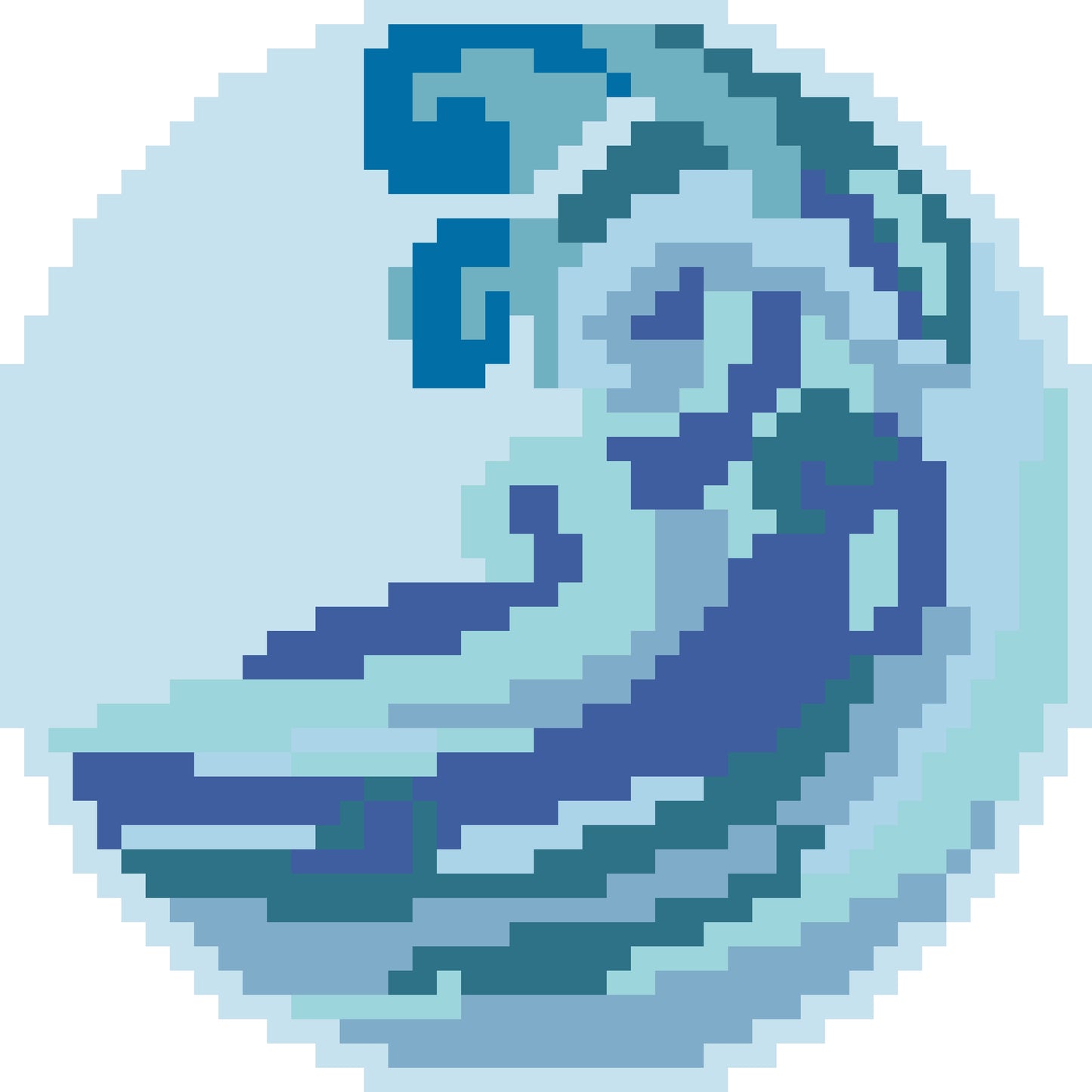 Ocean Waves mini canvas
