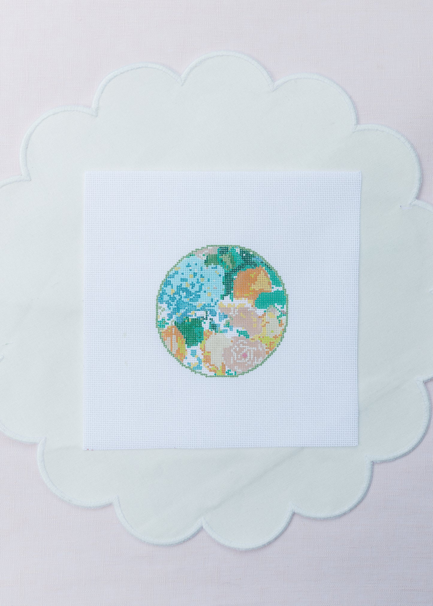 Lemon Floral round