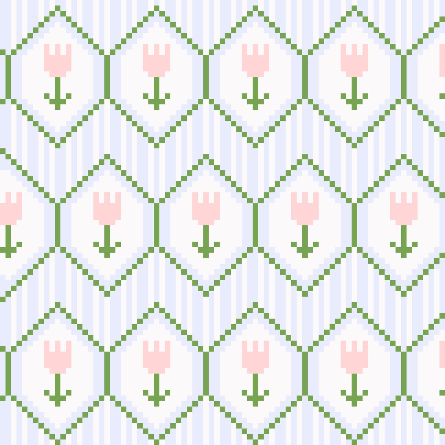 Tulip Garden Needlepoint Chart